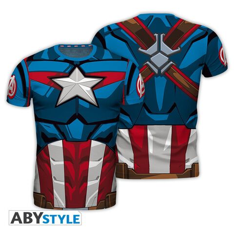 T-shirt Homme - Captain America - Captain America - Taille Xl
